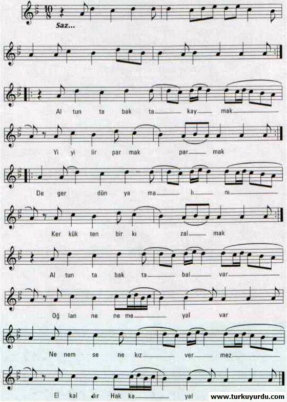 Alt�n Tabakta Bal Var