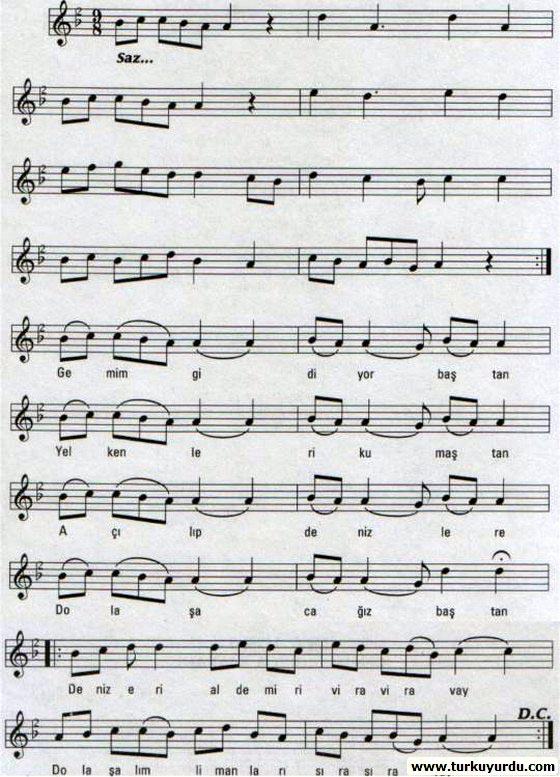 Gemim Gidiyor Ba�tan